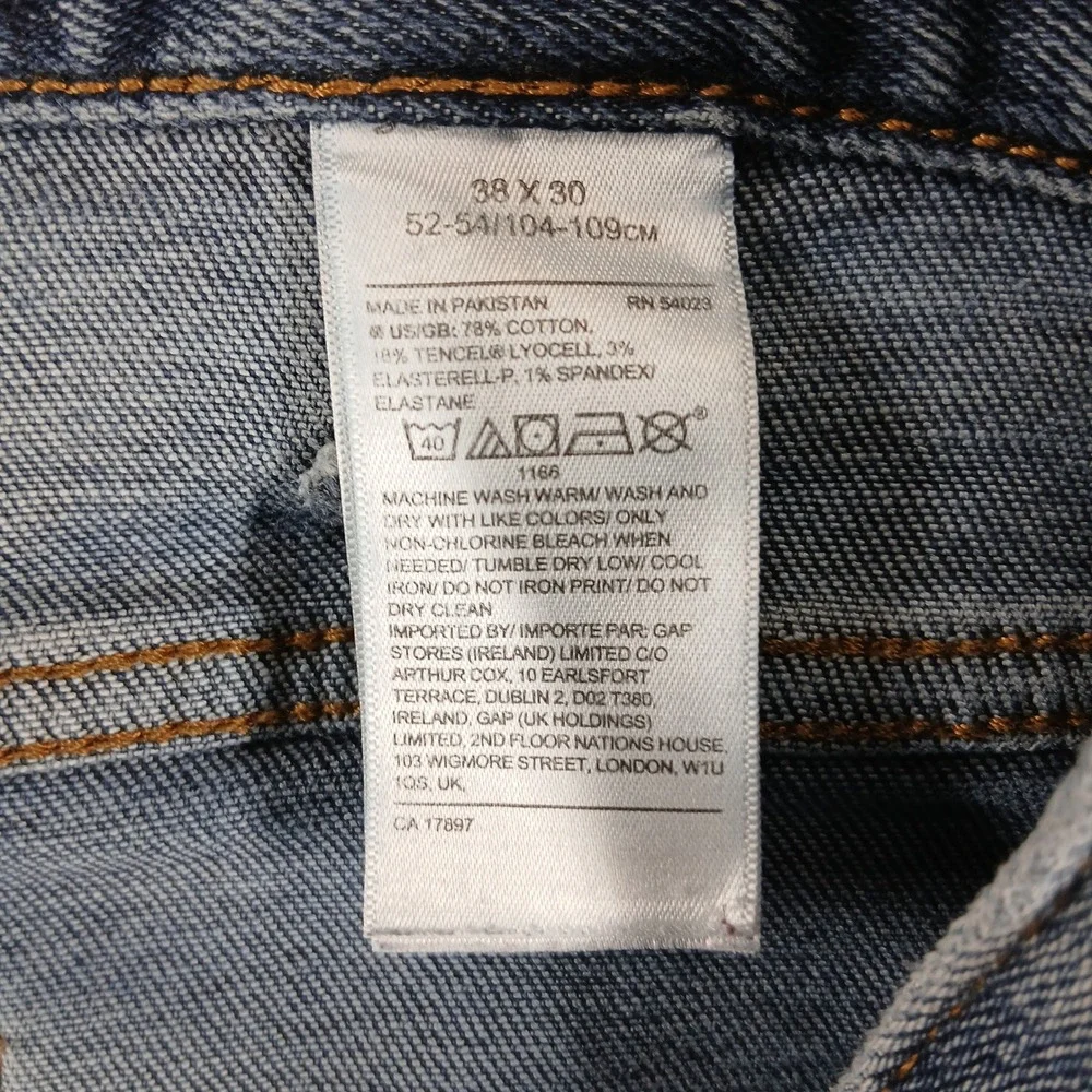 Banana Republic Legacy Straight Fit Men's Medium Wash Blue Jeans‎ 38x30